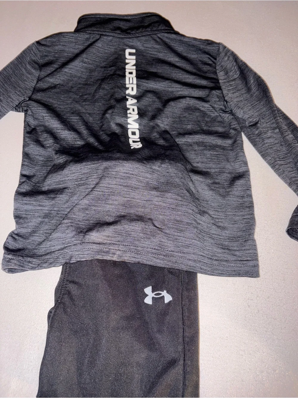Nike Kids Blue Track Set & Under Armour Black Active Set - Matching Sportswear